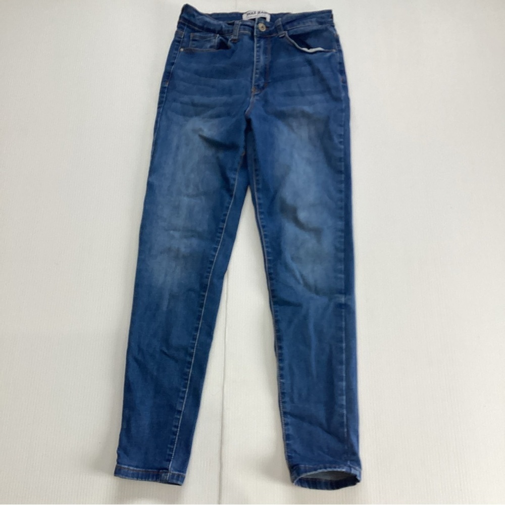 Wax Jeans Pants Juniors 7 Blue Denim Skinny Tapered